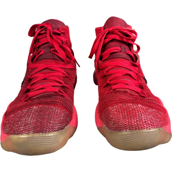 NIKE Men's "React Hyperdunk Flyknit" Red Shoes 917726-600 Size 12 - Picture 5 of 9